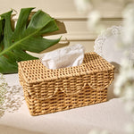 Rattan Scalloped Tissue Box - Rectangle (Large)