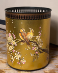 Sakura Gold Hand-Painted Planter & Wastepaper Bin