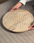Moku Brown Wooden Lazy Susan